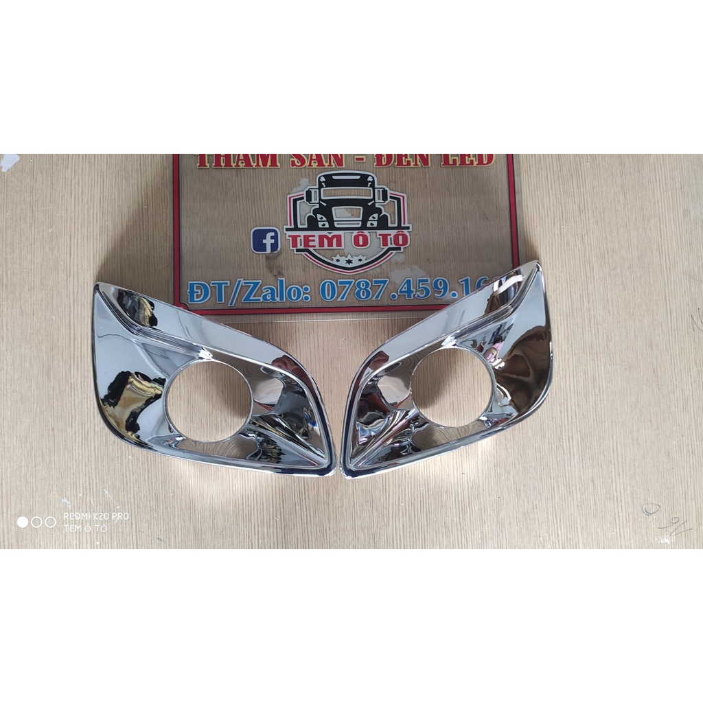 Ốp đèn gầm của Xe Chenglong H7 mạ vàng, Mạ titan, Ma crom bạc