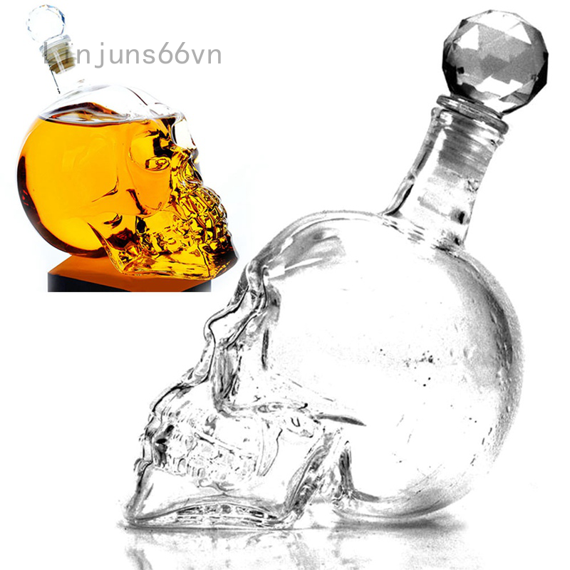 CREATIVE Bình Đựng Rượu Hình Đầu Lâu Độc Đáo 1000ml
