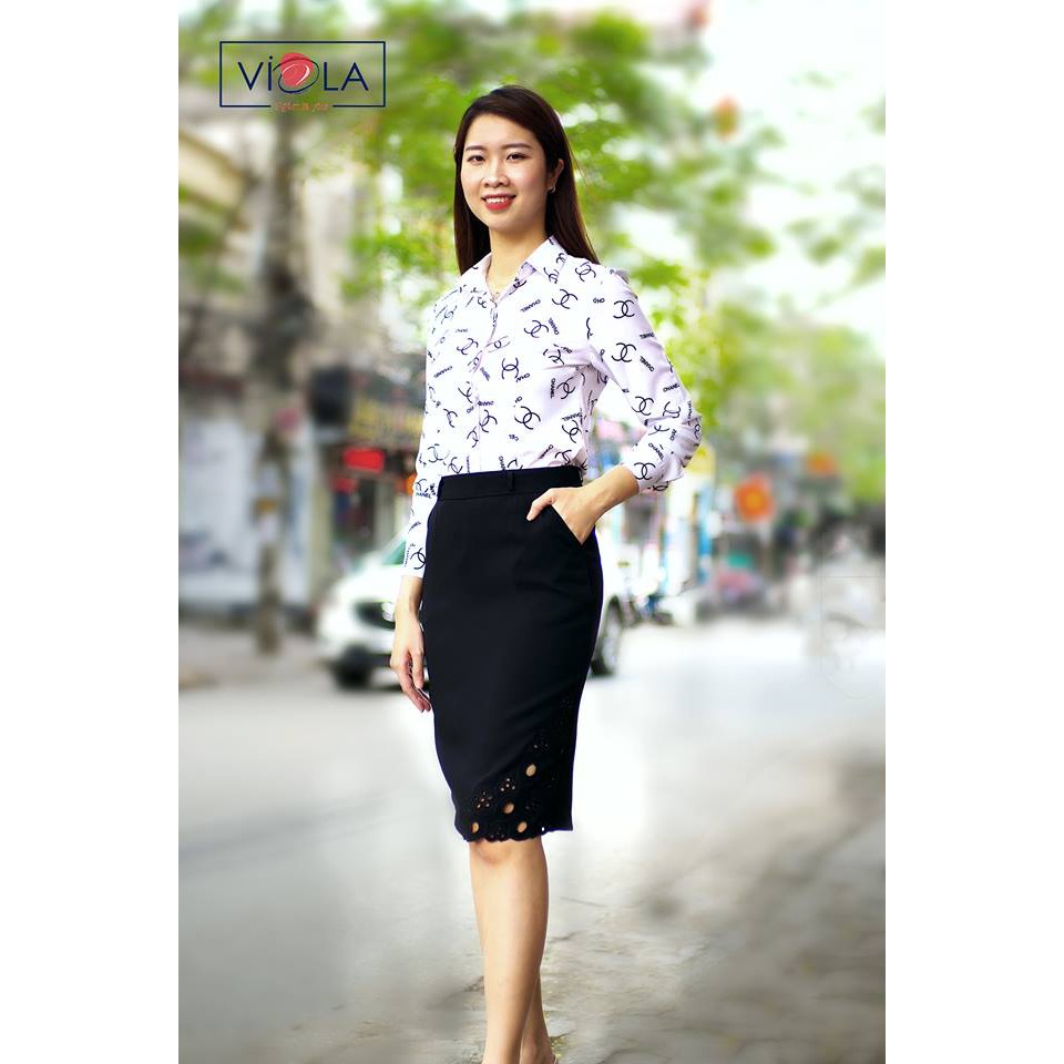 [VIOLA]_Chân váy bút chì 2 lớp co giãn nhẹ CV2502 | BigBuy360 - bigbuy360.vn