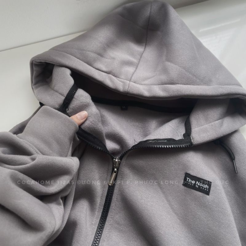 ÁO KHOÁC ZIP THE NOAH ẢNH THẬT UNISEX