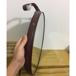 Gương dây da treo tường