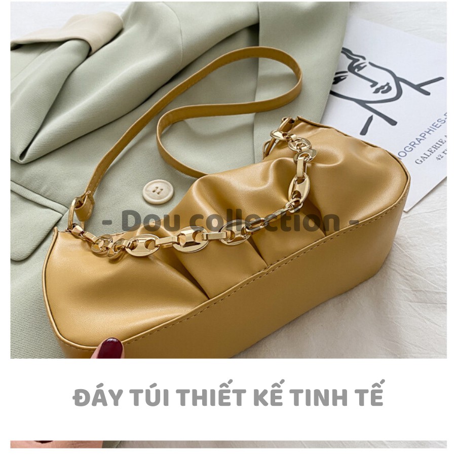 [NowShip2h] Túi Xách Niche Rento (Túi Kẹp Nách) Mini Da Mềm Xếp Li Đeo Vai Hot Trend Phong Cách Châu Âu - Mã XT036