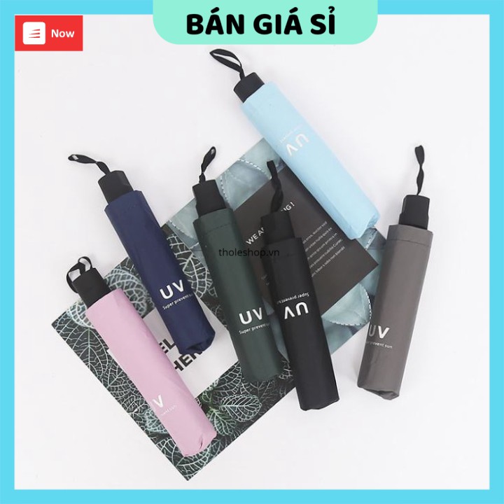 Dù   GIÁ VỐN   Dù gấp gọn chống tia UV, thiết kế 2 lớp, dày dặn, nhiều màu, thiết kế đẹp mắt, tiện dụng, an toàn 7505