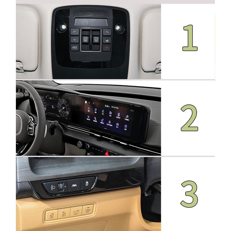 Miếng Dán TPU Chống Trầy Trang Trí Bảng Điều Khiển Trung Tâm Cho Kia Carnival KA4 2023 2022 2021 LHD or RHD / Kia Carnival KA4 2022