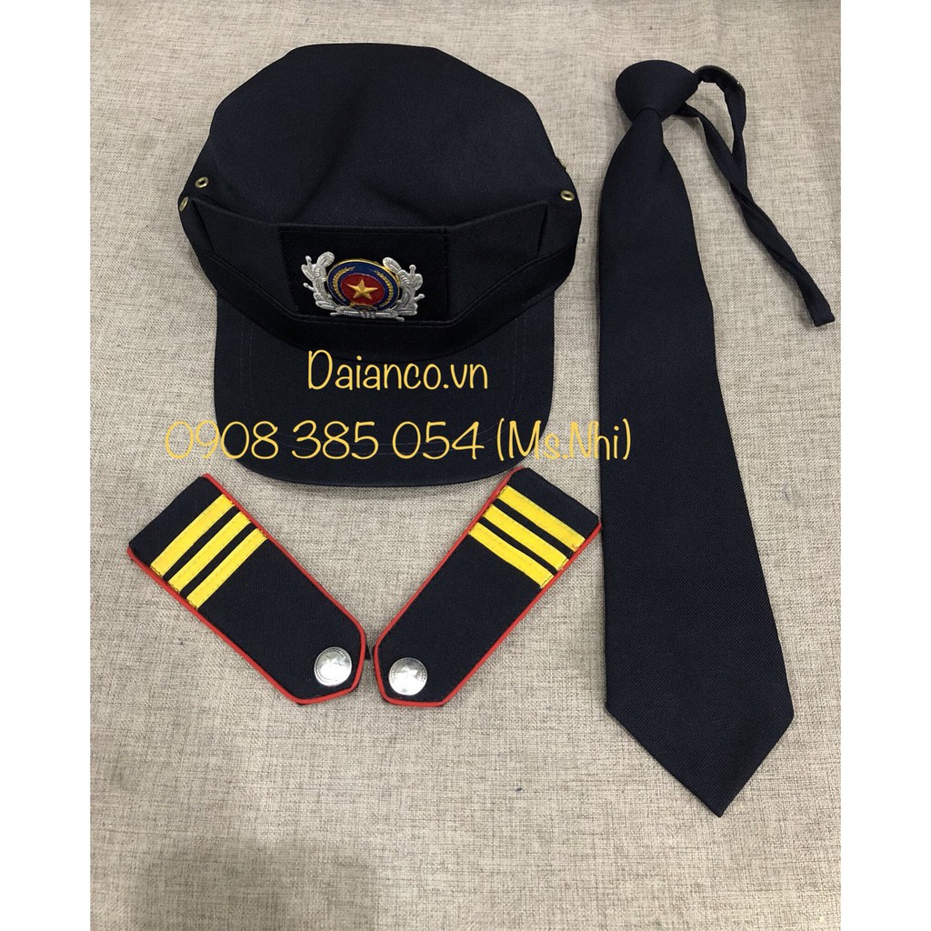 Combo phụ kiện đính kèm đồng phục bảo vệ (CV+NBV+CVAT)- Hình thật