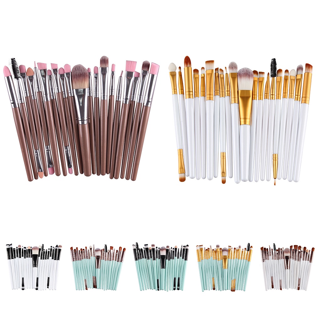 [Hàng mới về] Set 20 cọ trang điểm mắt lông cọ mềm làm đẹp cho nữ