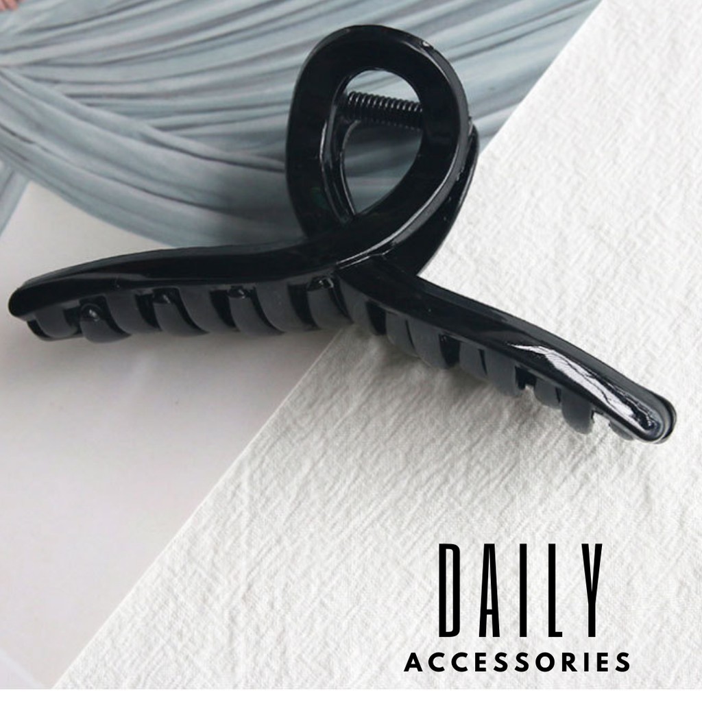 Kẹp tóc- Kẹp tóc càng mua trơn màu thời trang dành cho nữ Daily Accessories