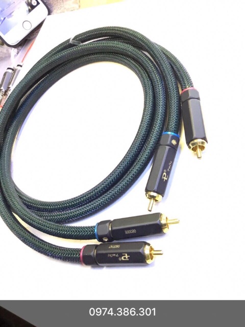 Cặp dây tín hiệu AV (RCA) audio cao cấp kết hợp Jack PALIC mạ vàng.