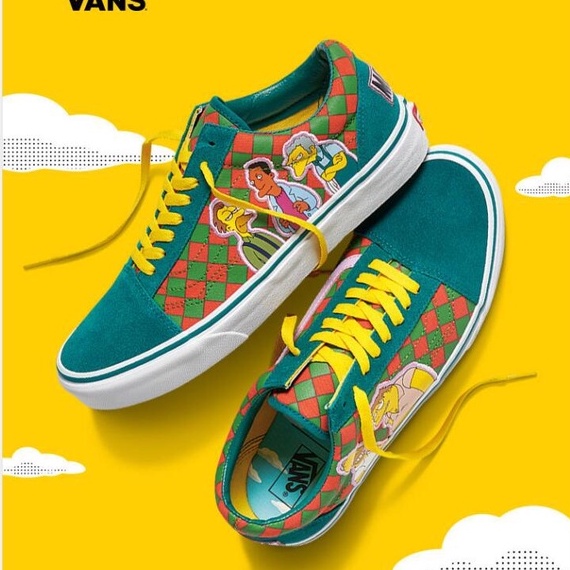 Giày Thể Thao VANS The Simpsons Cổ Cao Size 35-44 Thời Trang Năng Động