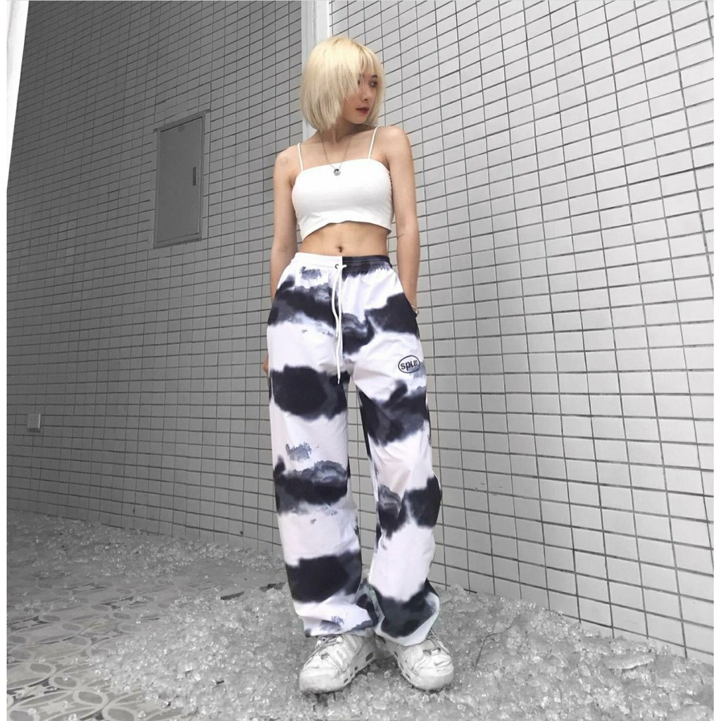 [Mã FATHANG5 giảm 10K đơn 50K] Quần Jogger Loang Màu Dây Rút SPUN Phản Quang - Tie Dye Flash Pants Unisex ( 2 Màu )