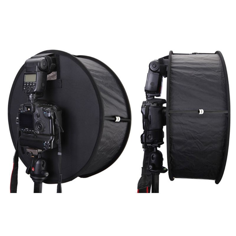 Niki 45cm Ring Softbox Speedlight Round Style Flash Light Shoot Soft box Foldable Soft Flash Light Diffuser lens accessories for cạnon Lens and accessories photography camera accessories camera lens hood shade camera lens hood cover camera accessories cas