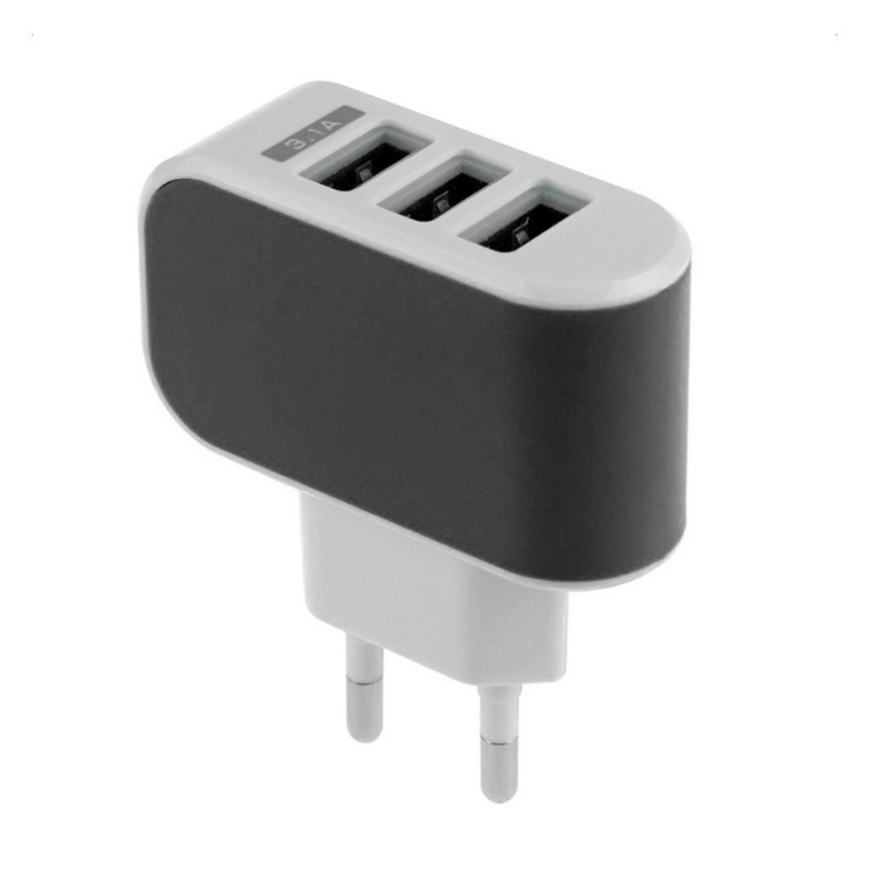 XIAOMI SAMSUNG IPHONE Ổ Cắm Sạc 3 Cổng Usb 5v Hỗ Trợ Khi Du Lịch Tiện Lợi