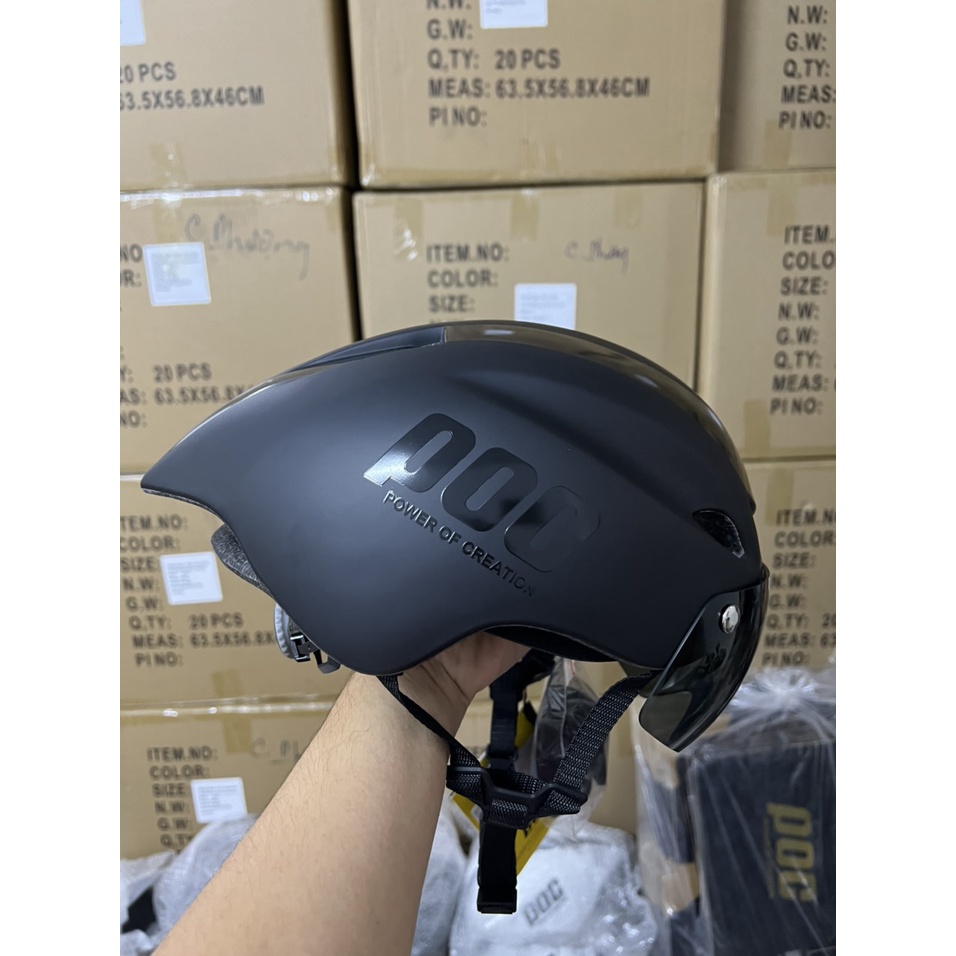 NÓN POC 01-MŨ BẢO HIỂM POC CÓ KÍNH TẶNG KÈM TÚI HỘP