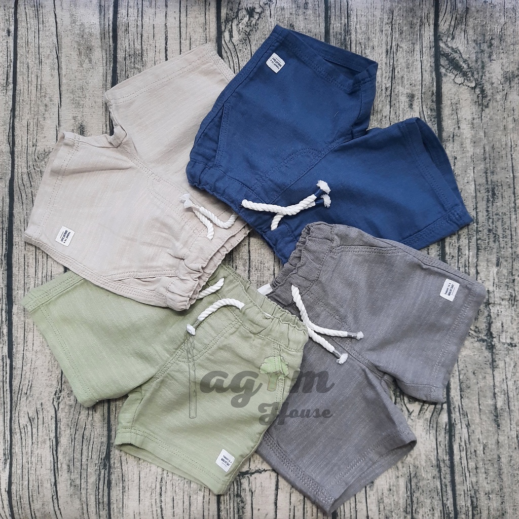 Quần short đùi bé trai HM săn sale cho bé 8-17kg - Lagim House