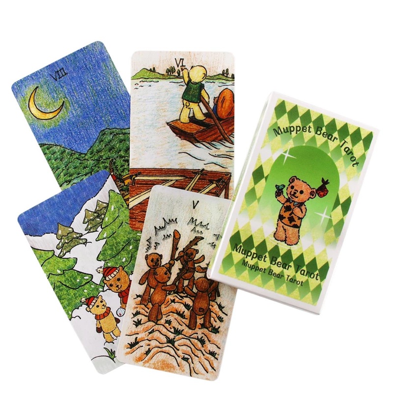 Muppet Bear Tarot Deck 78 Card Tarot Deck High Quality Board Game For Beginners Fun Divination Game