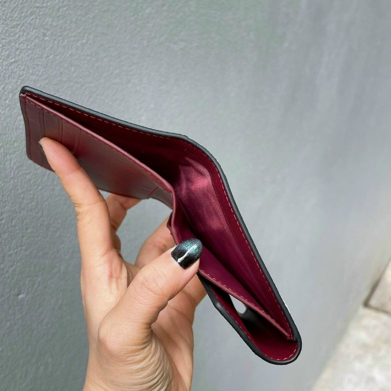 Ví C0ACH SMALL WALLET WITH TULIP MEADOW da thật siêu sang