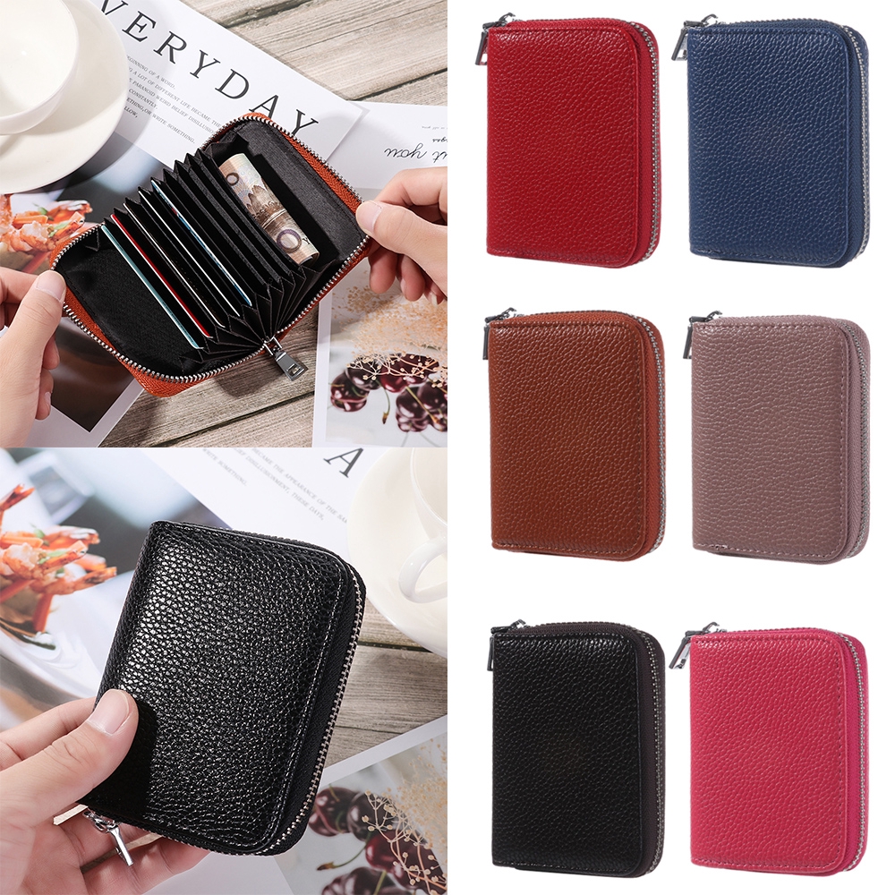 Ví giữ thẻ tín dụng khoá kéo đa năng thời trang cho nam nữ