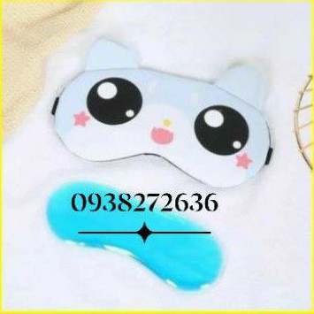 Hàng Cao CấpBịt Mắt Che Mắt Ngủ Có Túi Gel Massage , Hình Thú cute