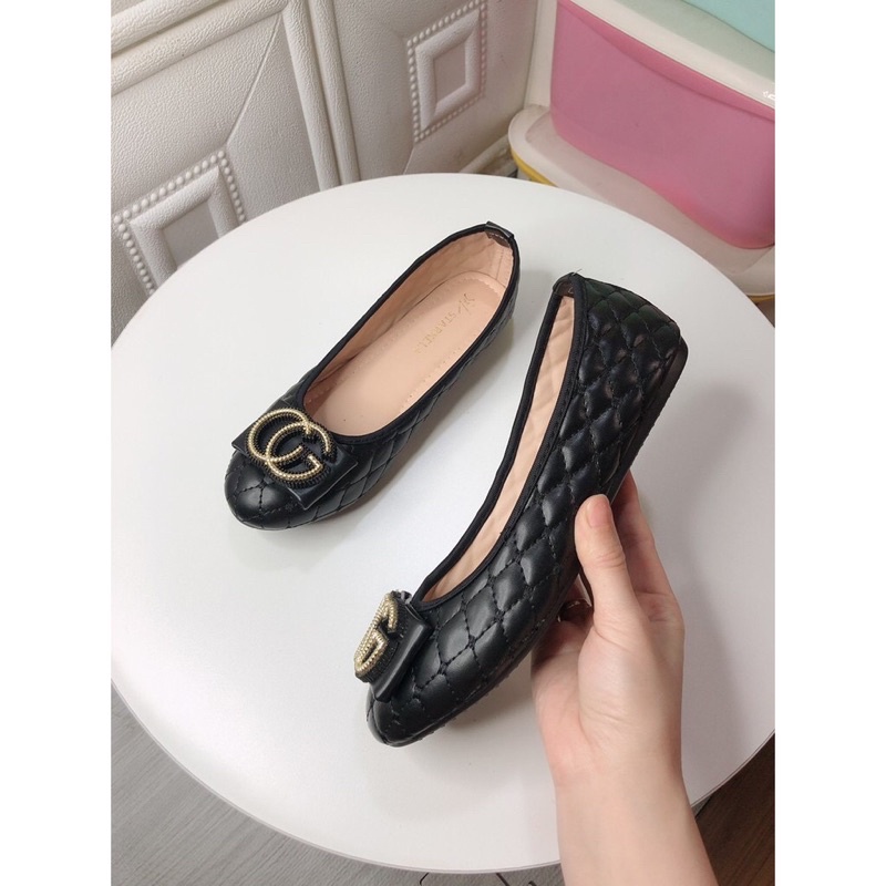 FREE SHIP giày búp bê nữ đế bệt trần chỉ siêu đẹp