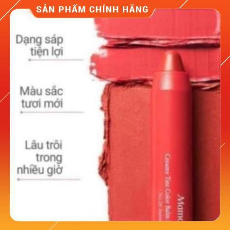 [CHÍNH HÃNG]-[SẬP SÀN] - Son bút chì 3 in 1 cho bờ môi mềm mượt Mamonde Creamy Tint Color Balm Intense 2.5g