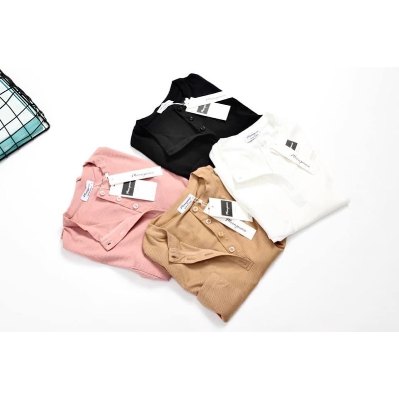 Áo thun tăm cổ trụ