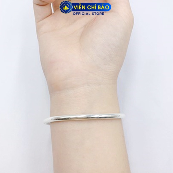 Lắc tay bạc nữ Khóa Chốt chất liệu bạc S925 thời trang phụ kiện trang sức nữ thương hiệu Viễn Chí Bảo L400175