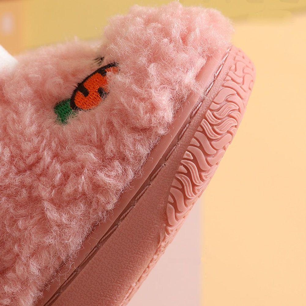 Giày Vải Cotton Chống Trượt Đính Tai Thỏ Dễ Thương Cho Bé Tập Đi