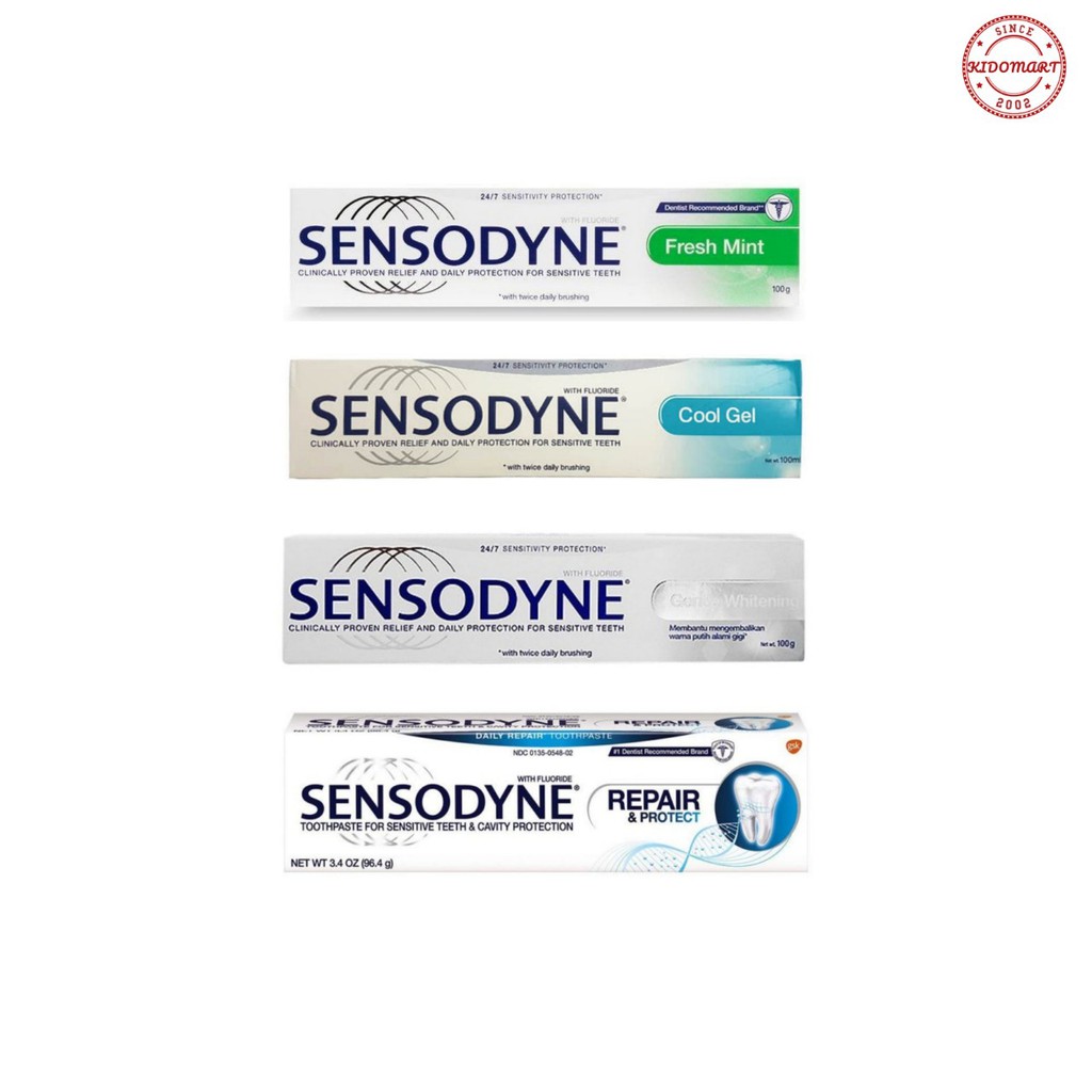 Kem Đánh Răng Sensodyne Thái Lan Ngừa Sâu Răng, Chống Ê Buốt, Trắng Răng 100gr