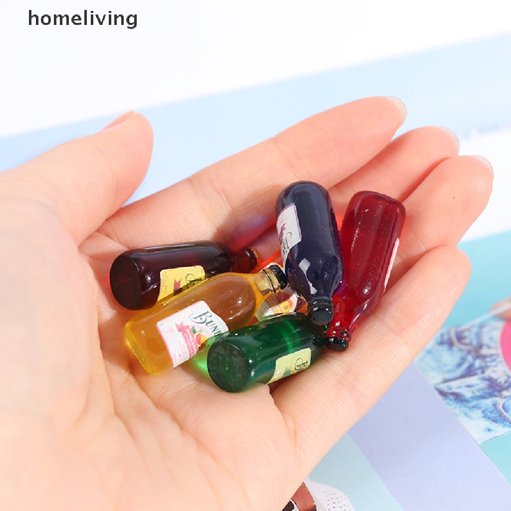 1 Bộ 7 Chai Nước Carbon Trang Trí Nhà Búp Bê