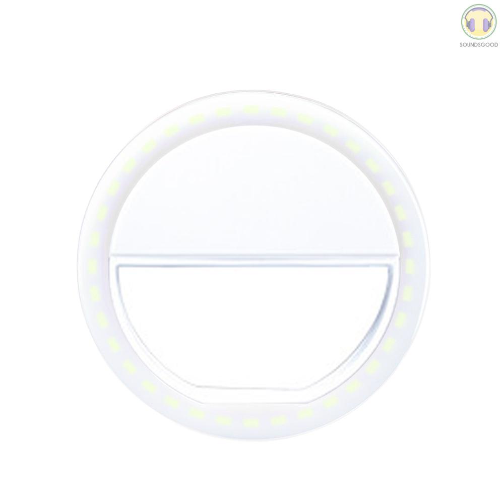 Đèn Led Tròn Kẹp Điện Thoại Hỗ Trợ Chụp Ảnh Selfie | BigBuy360 - bigbuy360.vn