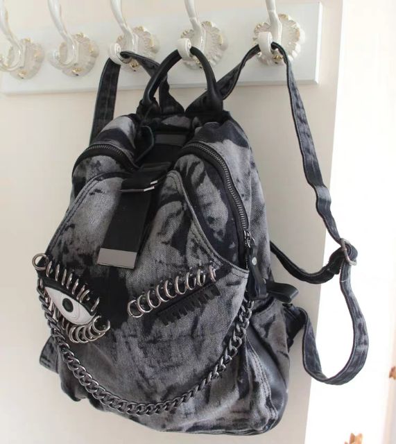 Balo cướp biển denim đinh tán hàng thiết kế nội địa Trung Ulzzang siêu chất - độc - lạ style Korea