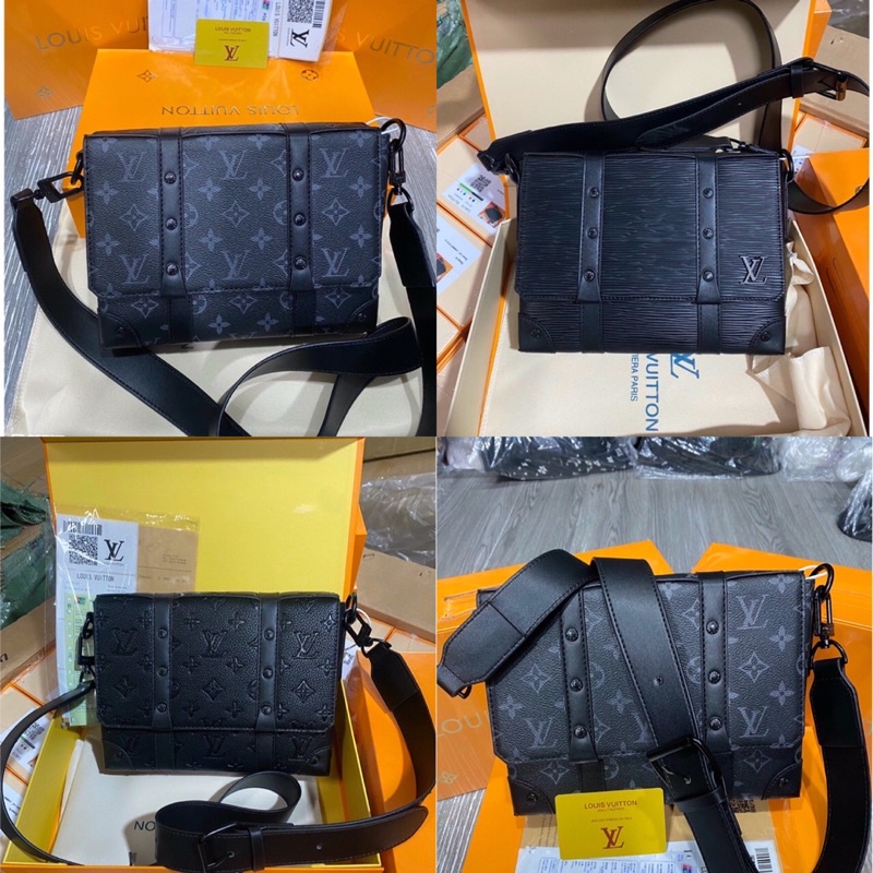 Túi Đeo Chéo LV Da PU Full Box Cao Cấp - Túi Đeo Chéo Nam Nữ Tang Logo Net Căng