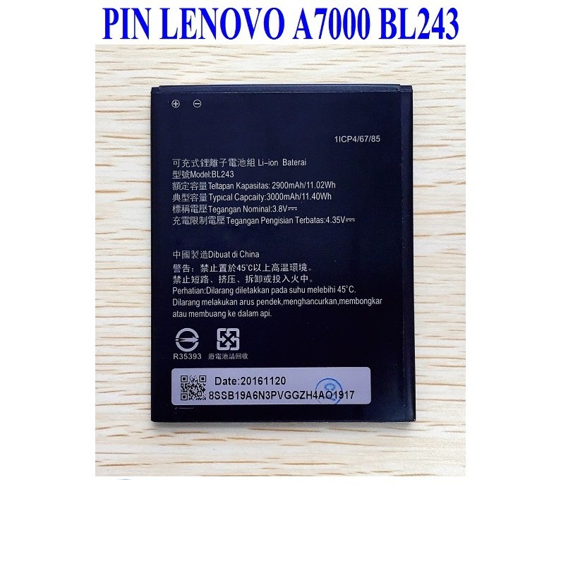 Pin Lenovo BL243