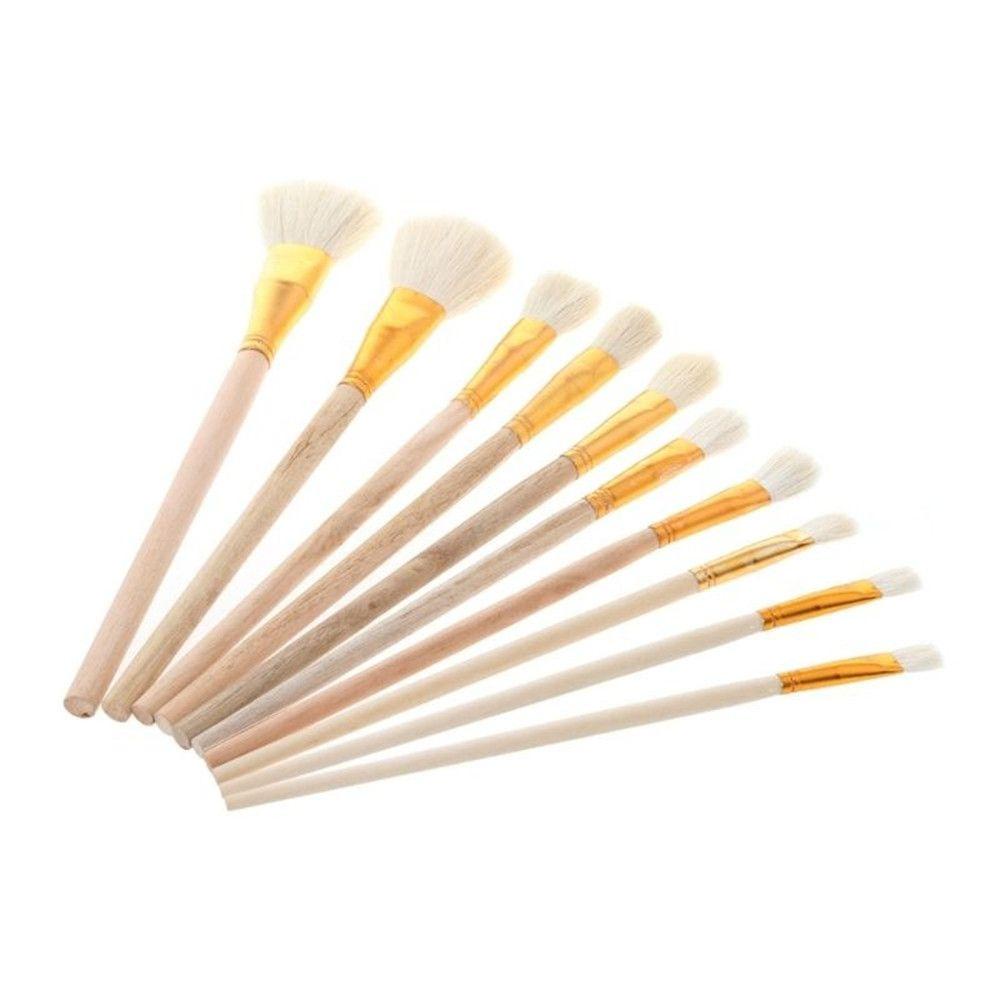 Set 10 Cọ Vẽ Tranh Màu Nước Chuyên Nghiệp