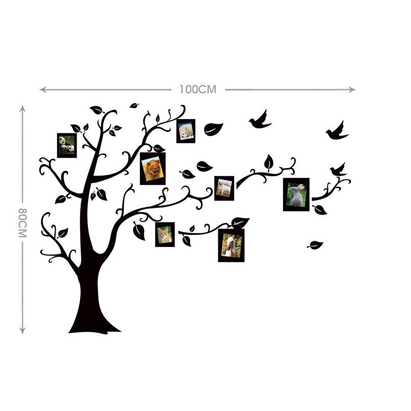 Bộ Decal Tranh Trang Trí Dán Tường Phòng Khách &amp; Phòng Ngủ T02