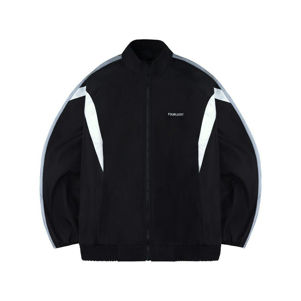 Áo khoác dù 4lucky 6133 cao cấp viền phản quang 2 lớp dày dặn form rộng unisex nam nữ năng động