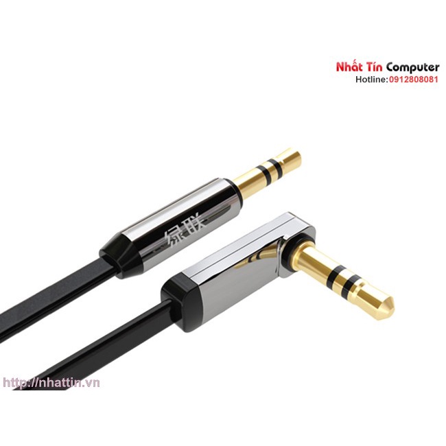 Cáp Audio 3.5mm đầu bẻ góc 90 độ Ugreen chính hãng