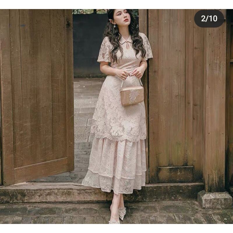 đầm ren tiểu thư