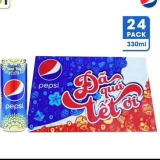 THÙNG 24 LON NƯỚC NGỌT PEPSI 330ML