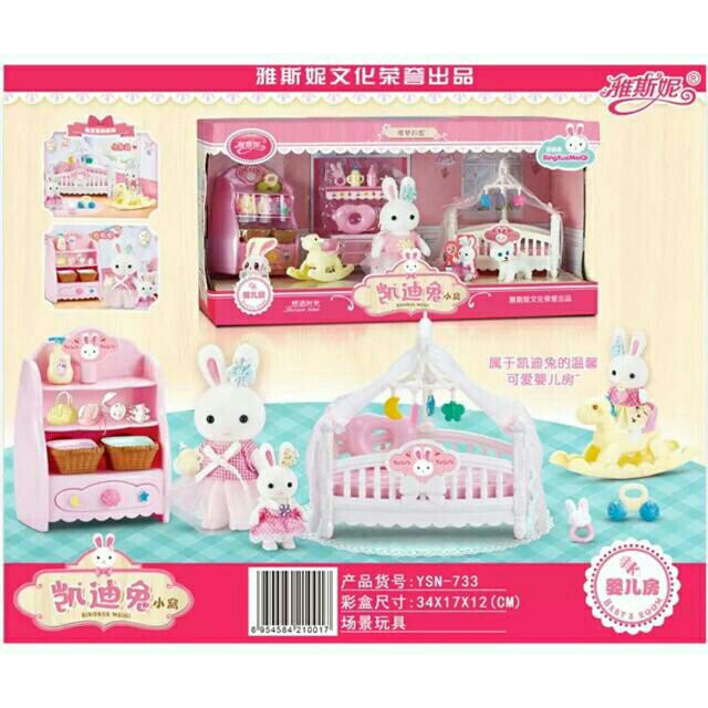 Mô Hình Đồ Chơi Nhà Của Thỏ