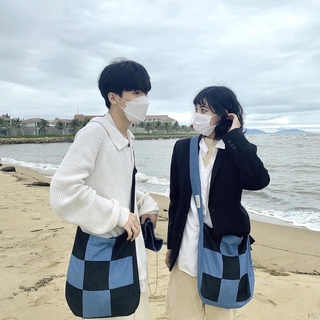 Túi Tote Vải Đeo Chéo Canvas Caro “Checked Bag”