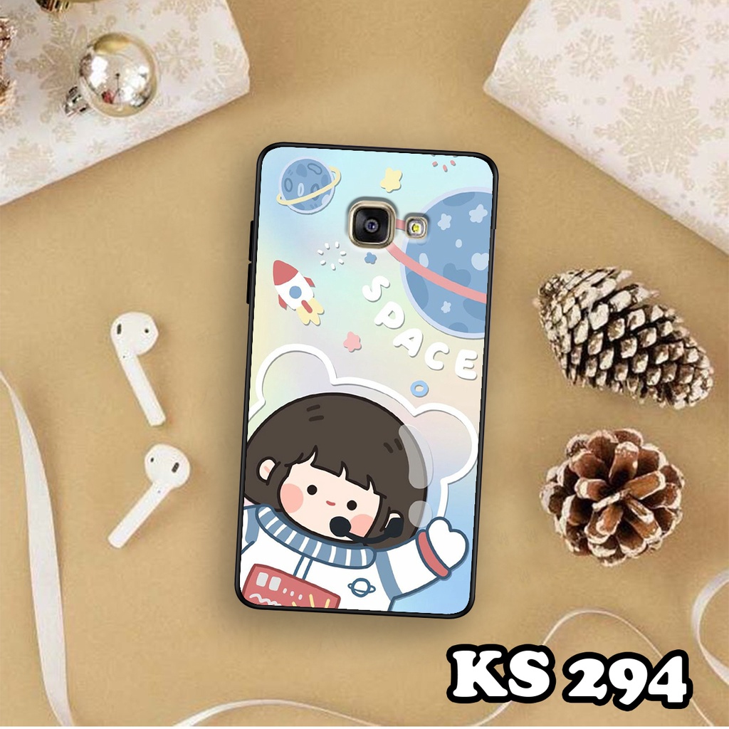 Ốp lưng Samsung A7 2017 - Samsung A5 2017 - Samsung A3 2017 - Ốp in hình Ngân hà &amp; Roro Jumb - Lưng nhám viền TPU