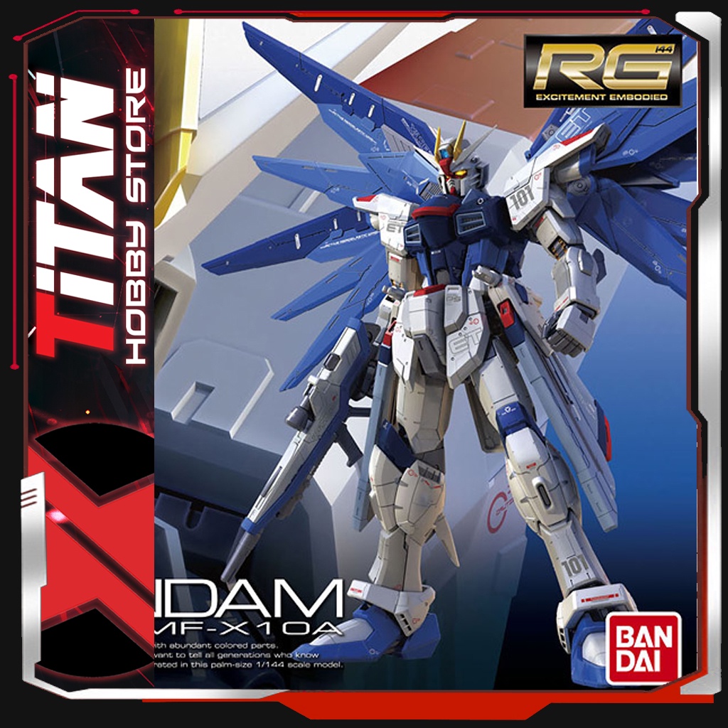 Mô hình lắp ráp Gunpla RG 1/144 ZGMF-X10A Freedom Gundam  Bandai Japan