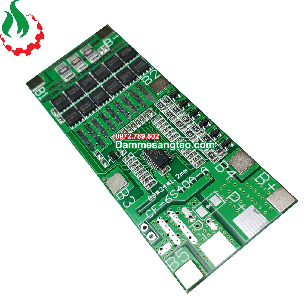 Mạch 6S 24V 40A BW bảo vệ pin Li-ion 3.7V