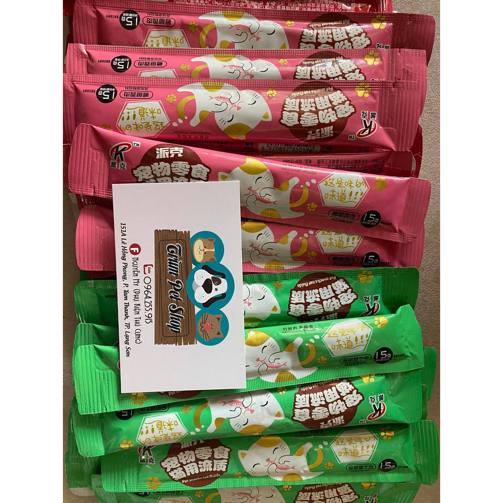 [Mã PET50K giảm Giảm 10% - Tối đa 50K đơn từ 250K] (lẻ 1 gói, ngẫu nhiên 30 vị) súp thưởng cho mèo