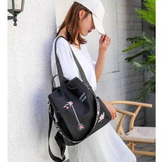 balo 2in1 chống trộm thêu hoa