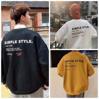 Áo Sweater Unisex - áo dày tay nam nữ Simple