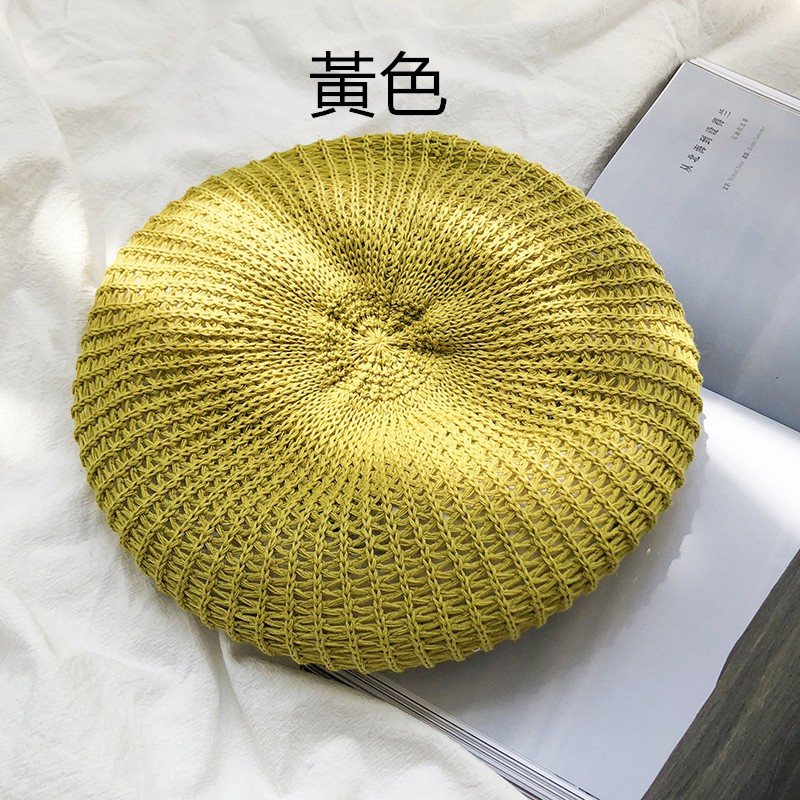 Nón Beret Cao Cấp Thoáng Khí Màu Sắc Đơn Giản Phong Cách Hàn Quốc Cho Nữ