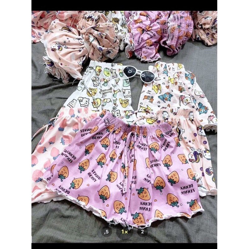 Quần đùi nữ chất cotton siêu mềm mịn thời trang mặc ngủ ở nhà từ 45 đến 85 kg