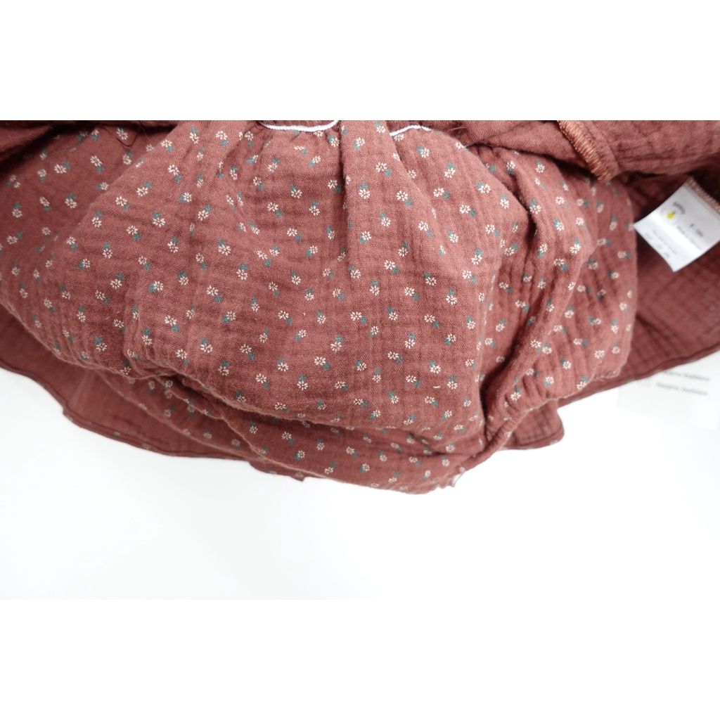 Red Flower Skirt_Chân váy hoa nhí nền đỏ xinh xắn cho bé gái_Haaro Babies